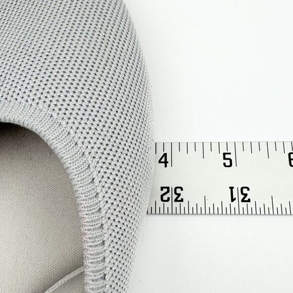 Dream Pairs Gray Knit Metallic Stretch Cushioned Lightweight Almond Toe Flats 11 - Picture 12 of 14
